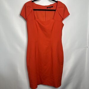 Rachel Roy Red Shift Cocktail Party Dress NWOT Size 8 96% Wool